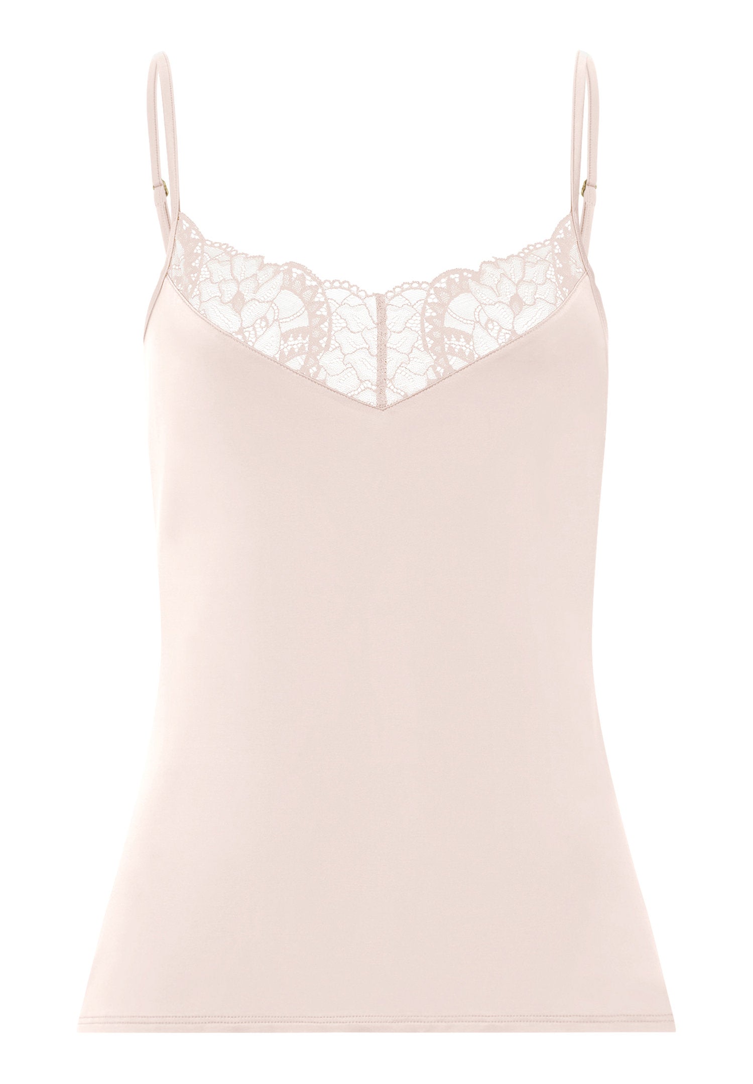 hanro-azelia-spaghetti-top-spitzentop-creamy-glass image 1