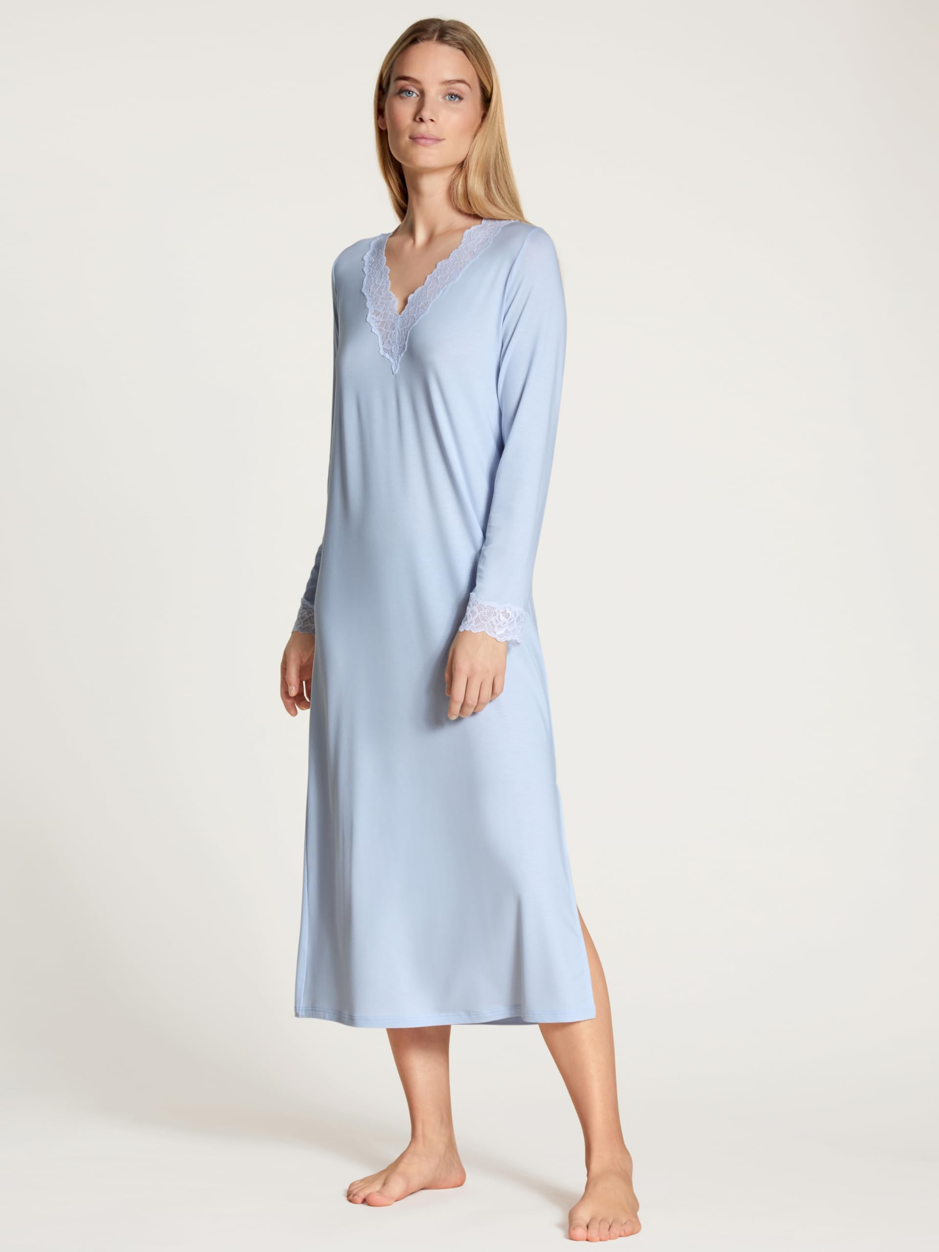 calida-elegant-dreams-nachthemd-damen-baumwolle-v-ausschnitt image 2
