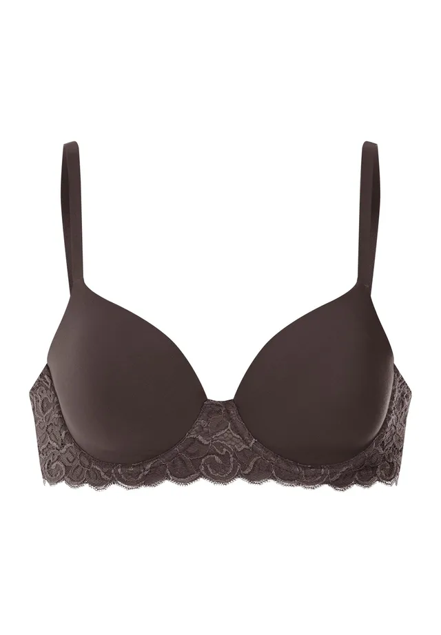 hanro-moments-padded-bra-bh-dark-mocha-pima-cotton image 1