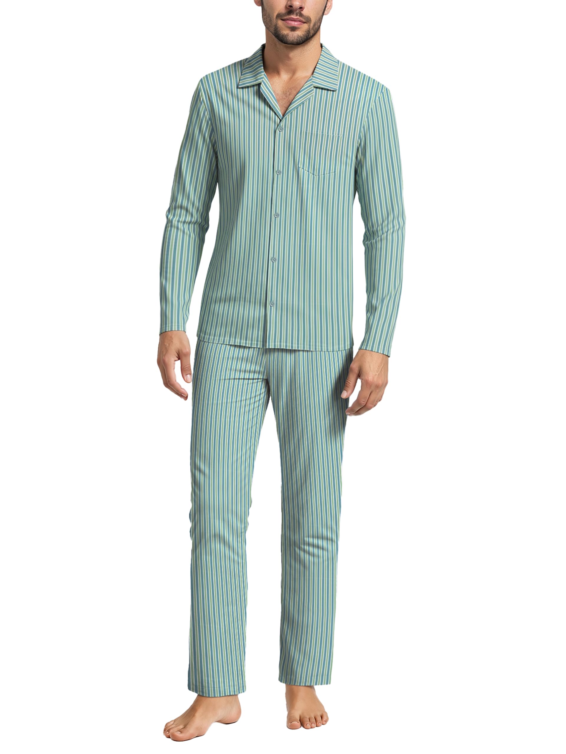 calida-relax-streamline-pyjama-herren-52-54-baumwolle-durchgekn-pft image 6