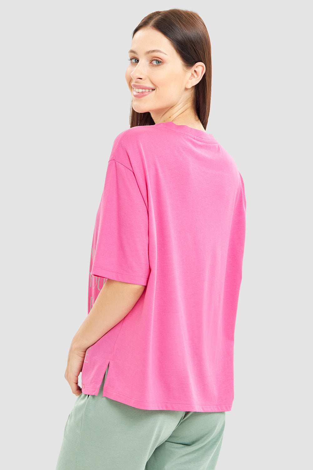 r-sch-be-happy-shirt-kurzarm-pink-mit-print image 3