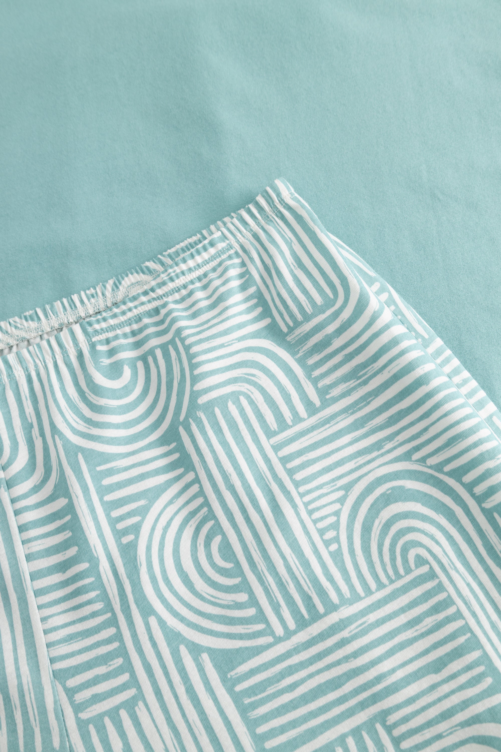 r-sch-be-happy-pyjama-lang-t-rkis-grafikdruck-baumwolle image 5