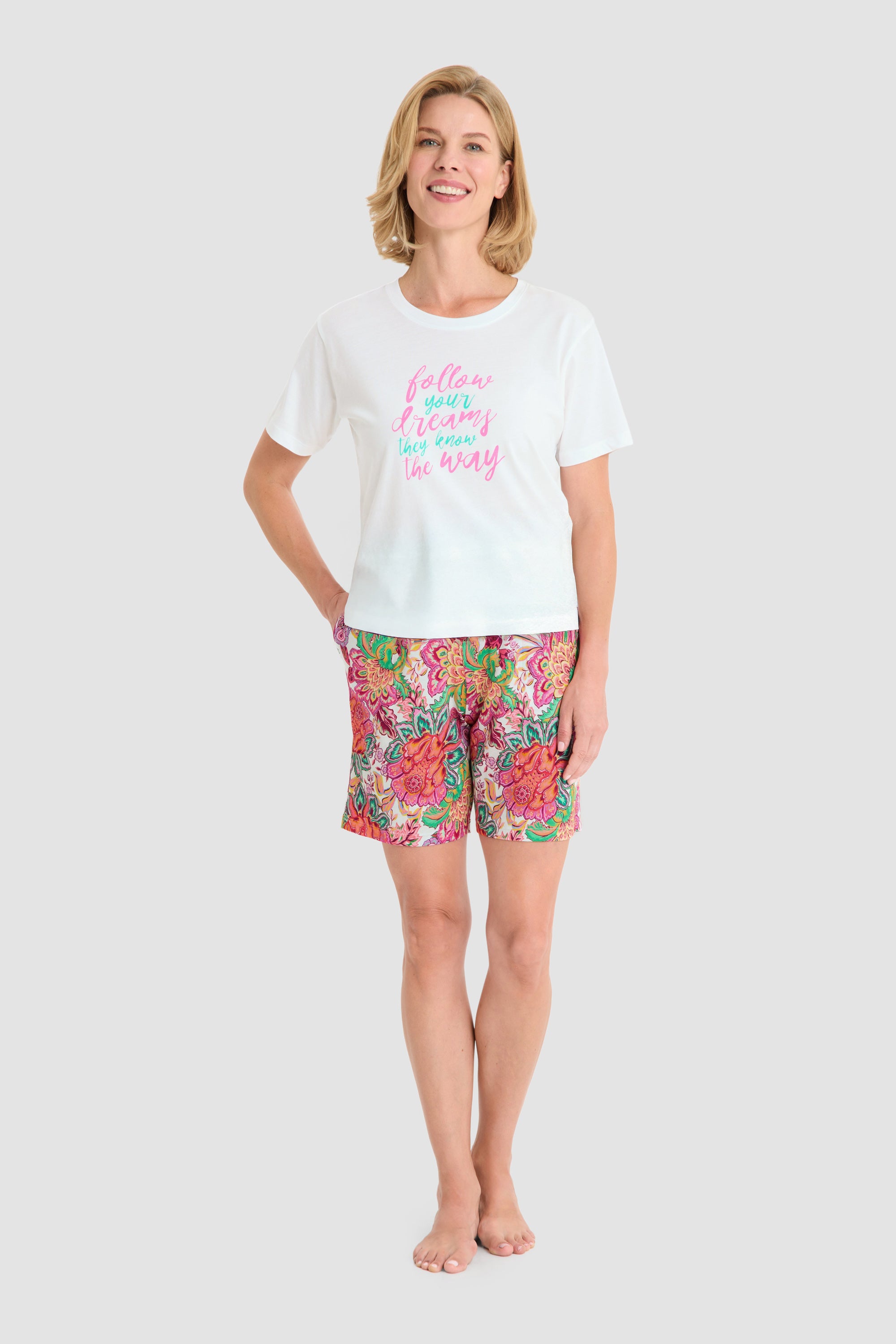 r-sch-be-happy-bermuda-ornamentdruck-shorts-rot-baumwolle image 4