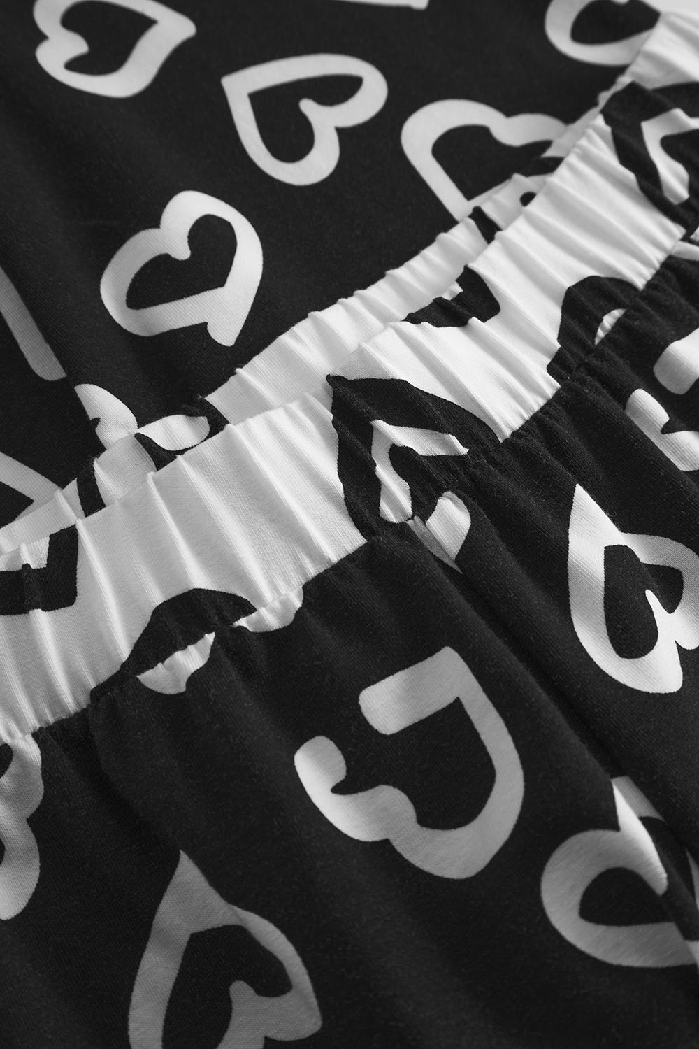 r-sch-be-happy-pyjamahose-lang-schwarz-herzmuster image 6