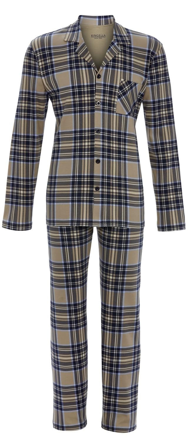 ringella-women-men-pyjama-knopfleiste-pepper-schlafanzug image 1