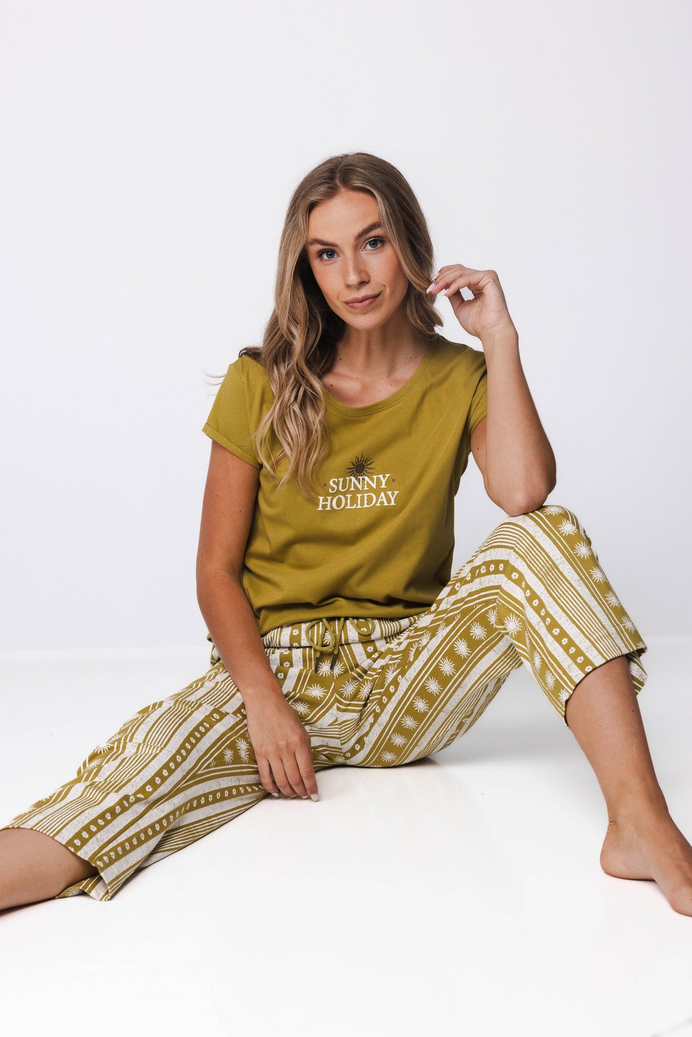 myrebelle-sunny-holiday-pyjama-gr-n-baumwolle-mit-print image 6