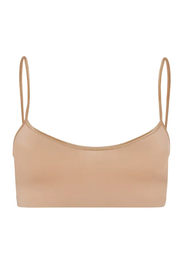 hanro-touch-feeling-crop-top-beige-soft-bra-ungepolt image 1