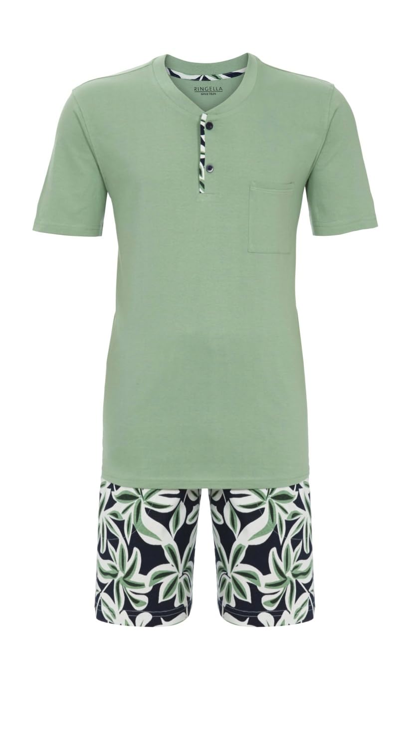 ringella-women-men-herren-shorty-pyjama-basilikum-gr-48-baumwolle image 1