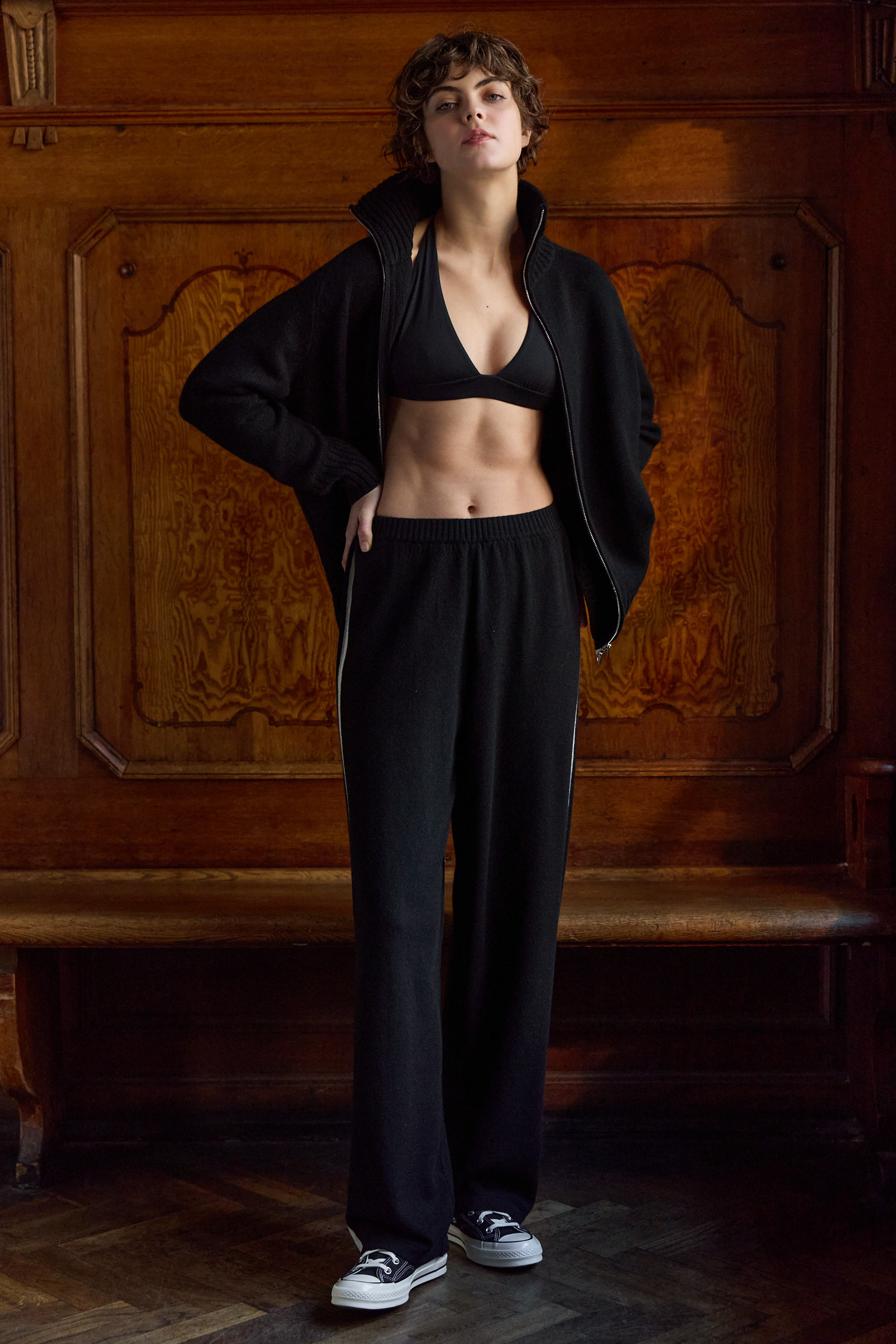 sunday-in-bed-bravo-strickjacke-wolle-cashmere-zipper image 2