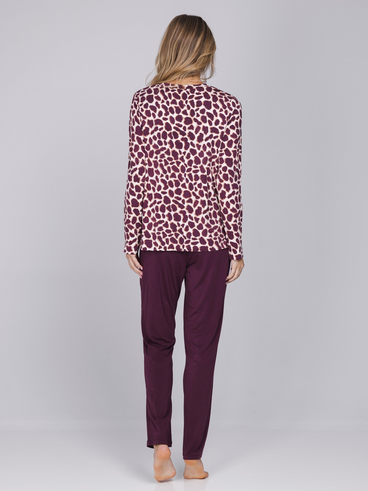 pastunette-premium-satin-wild-pyjama-lila image 4