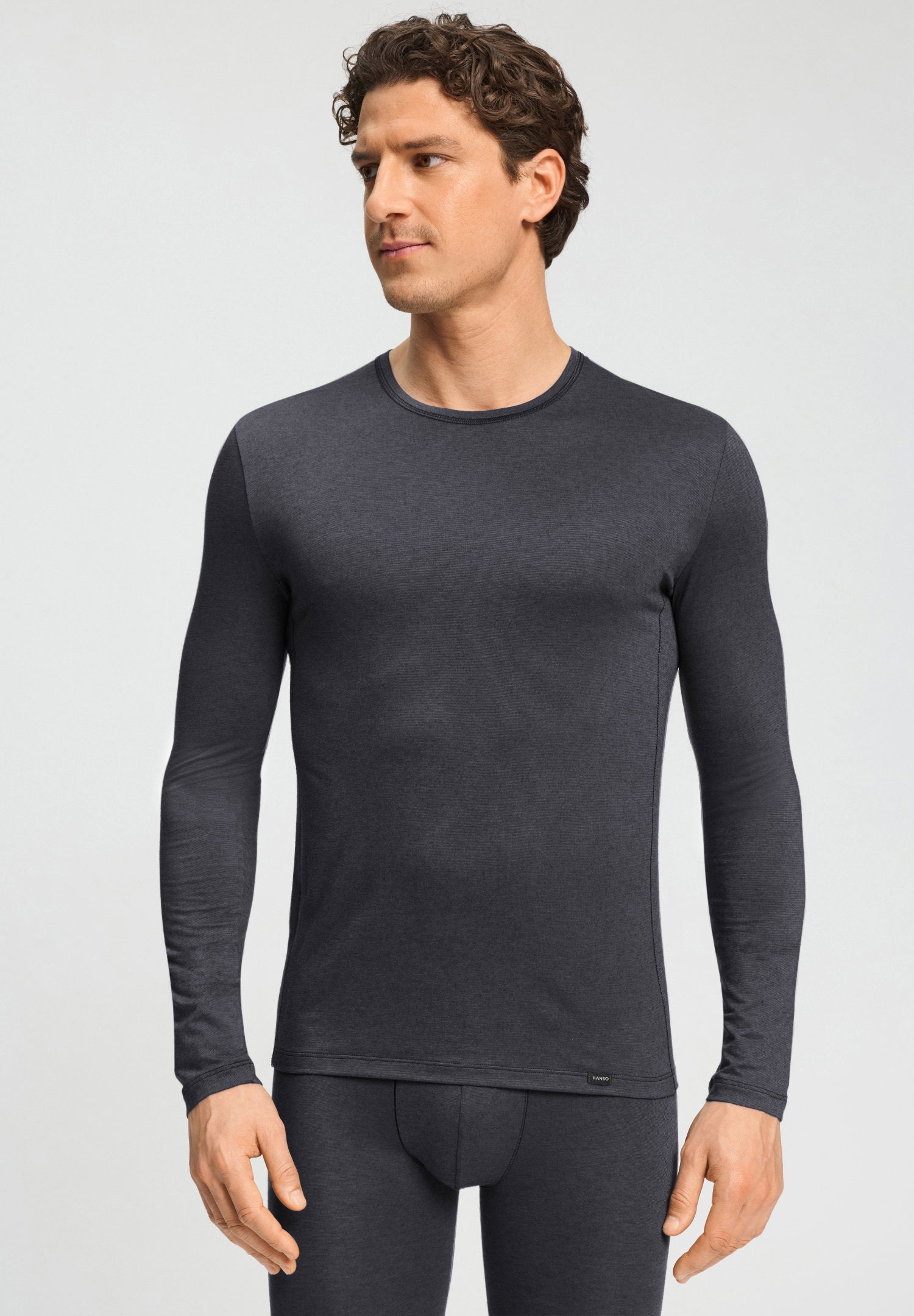 hanro-natural-function-073312-shirt-charcoal-art-merino image 2