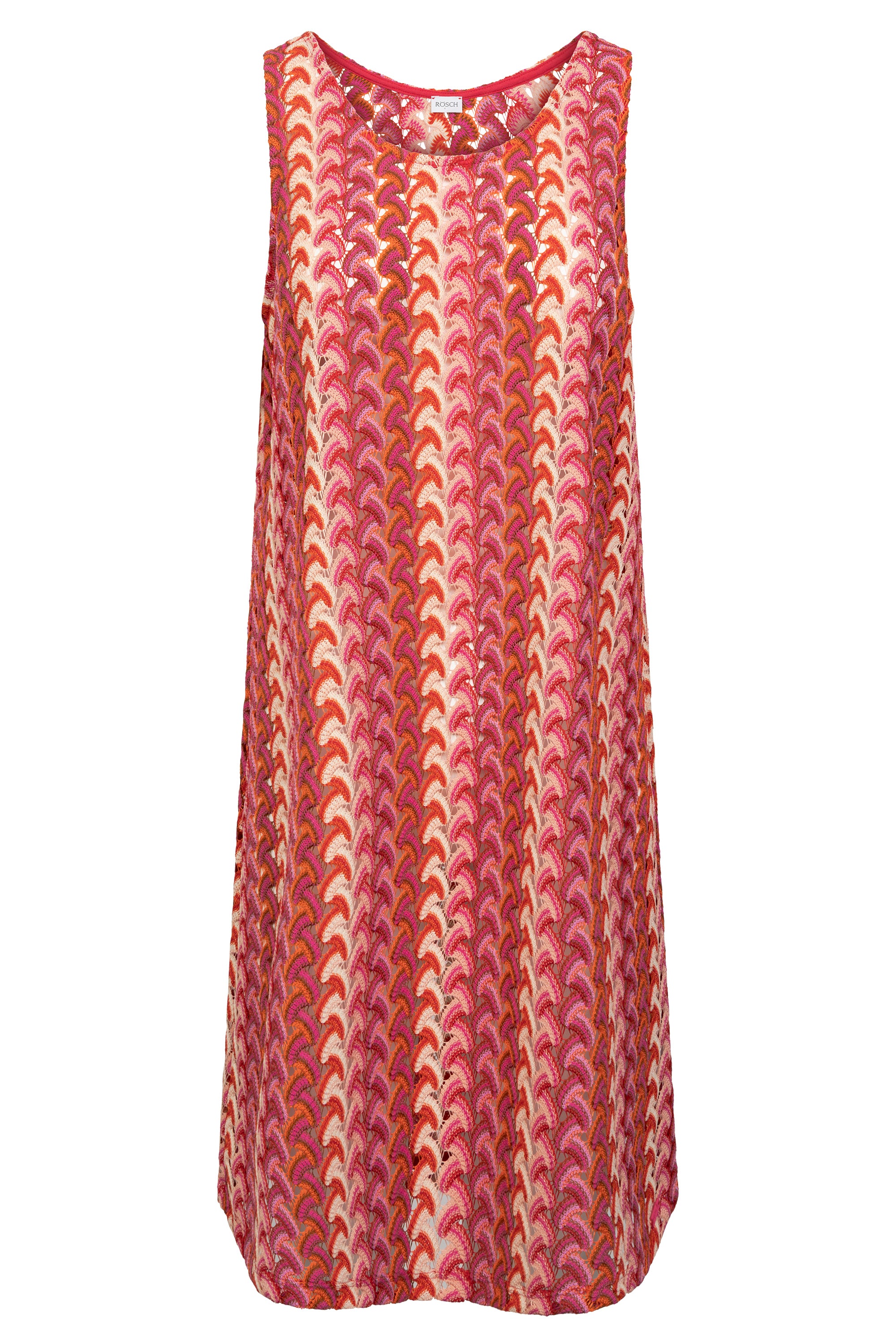 r-sch-be-happy-strandkleid-kurz-strick-zackenmuster-pink image 2