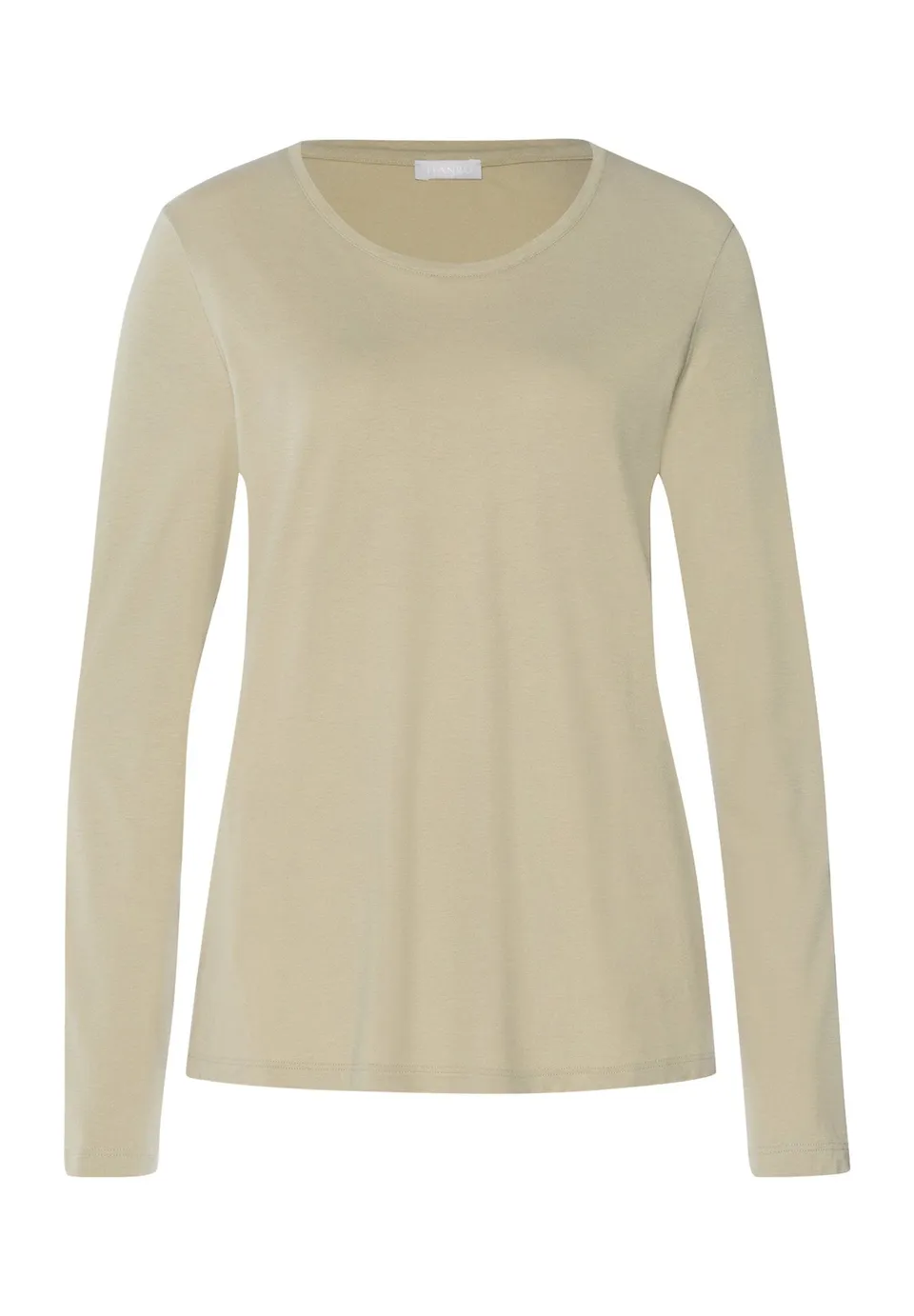 hanro-sleep-lounge-langarmshirt-olive-tencel-modal image 1