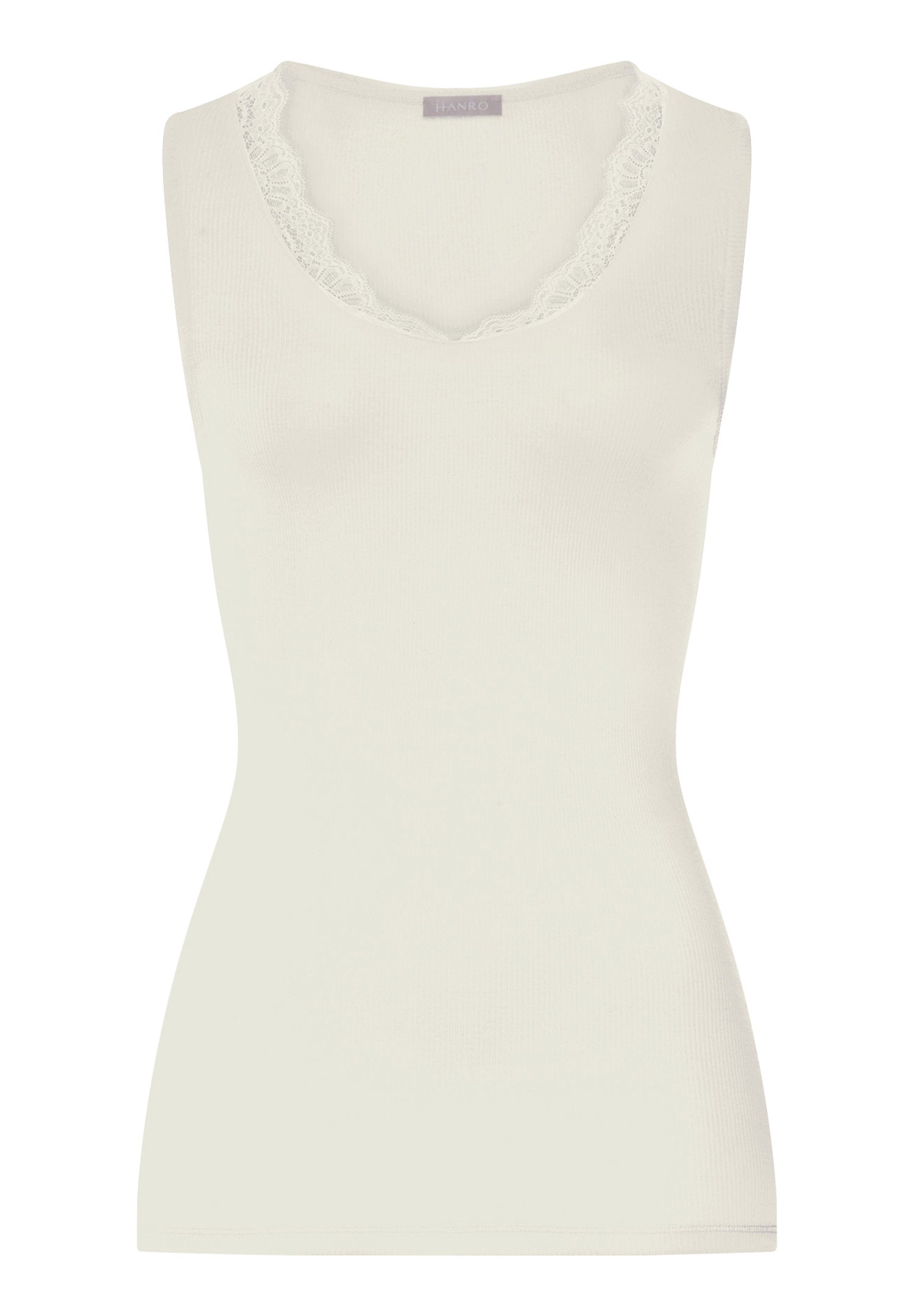 hanro-woolen-lace-tank-top-tr-gertop-misty-white-wolle-seide image 1