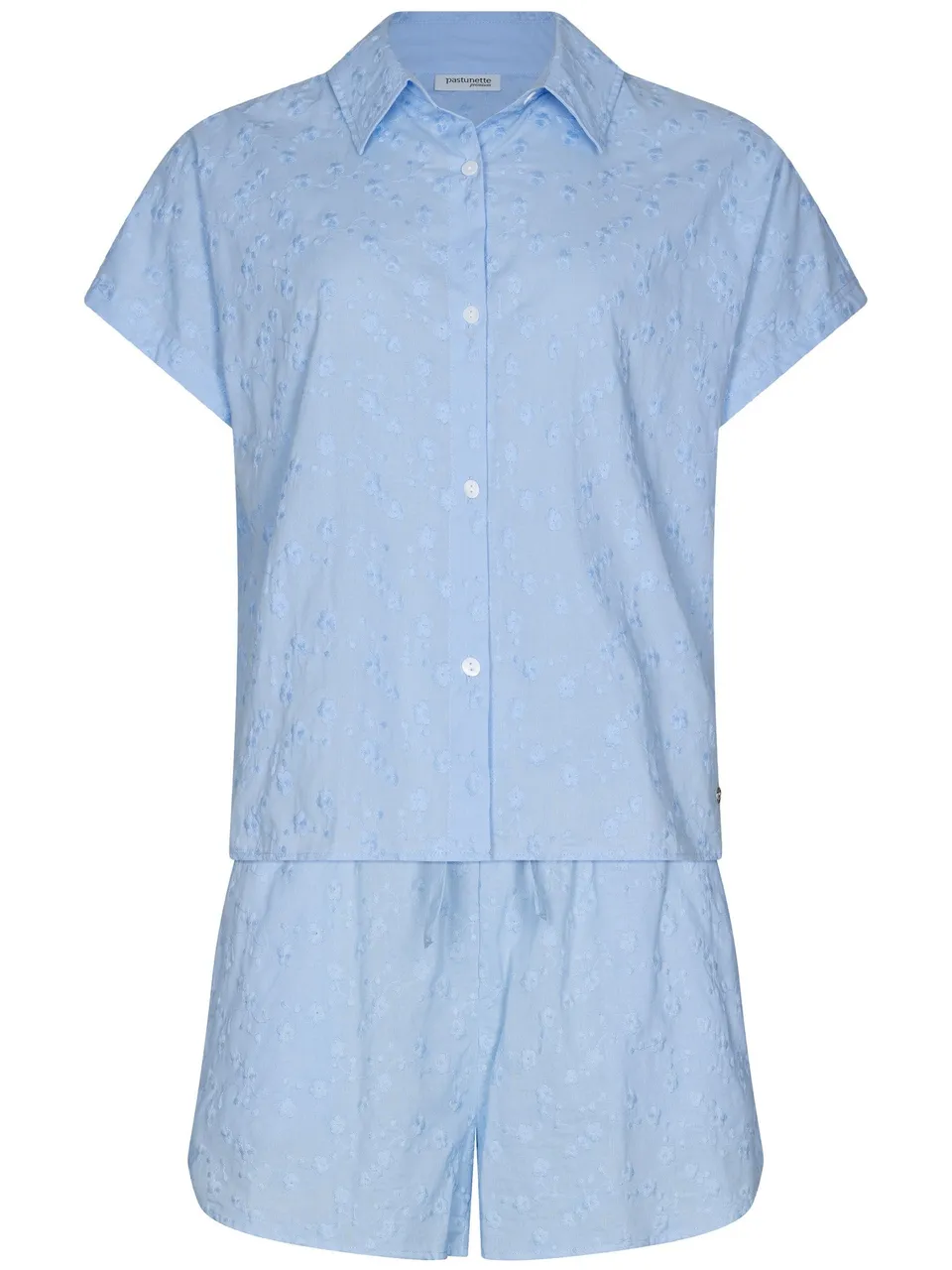 pastunette-premium-skyway-shortama-hellblau-baumwolle image 1