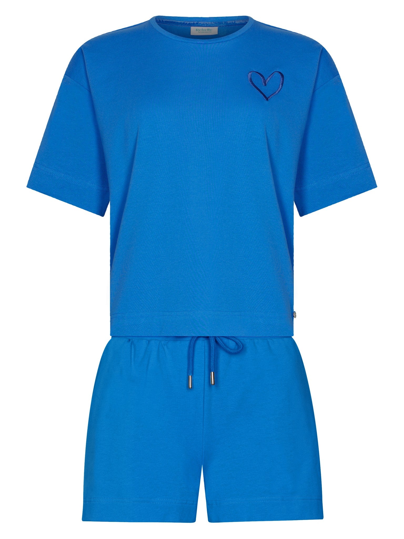 myrebelle-blue-bay-shortama-blau-baumwolle-shorty image 1
