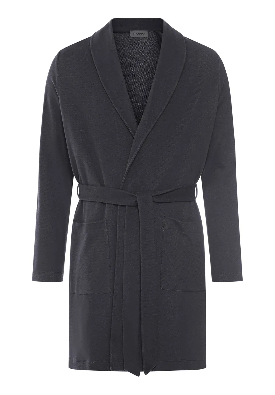 hanro-travelwear-robe-baumwollmantel-smokey-charcoal image 1