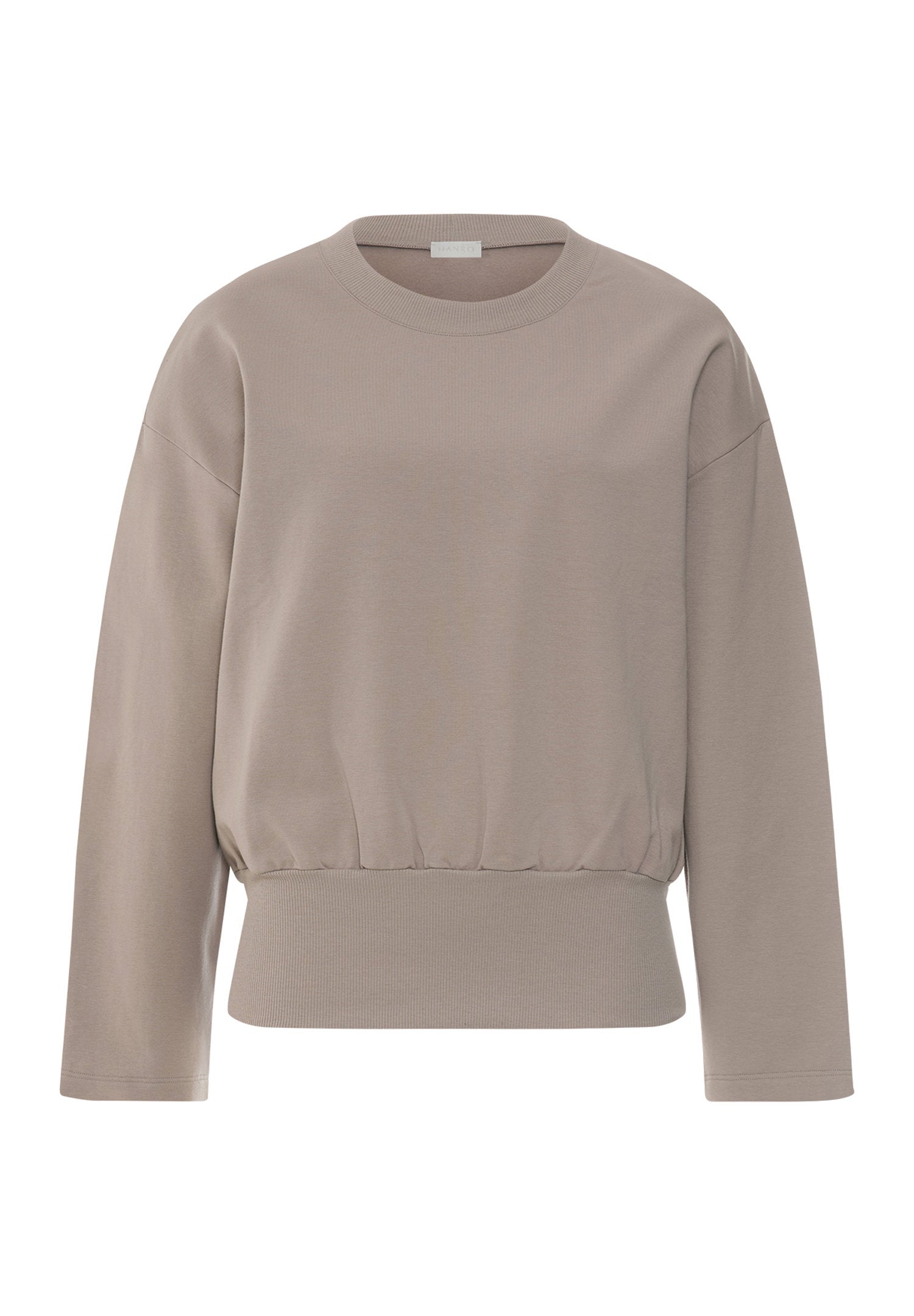 hanro-natural-living-sweatshirt-rose-grey-baumwolle image 1