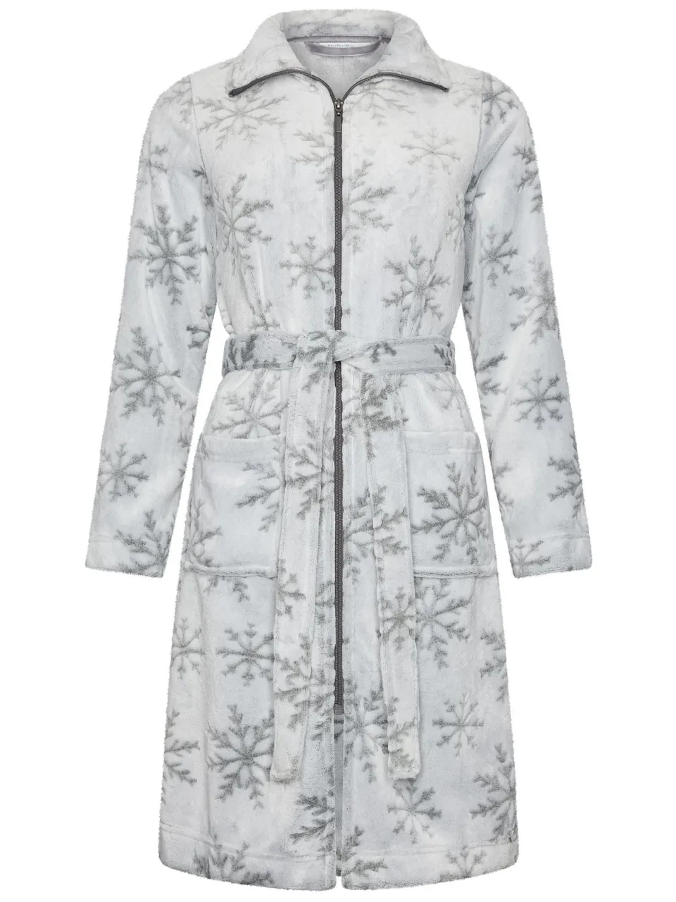rebelle-silver-frost-bademantel-grau-fleece-rei-verschluss image 1