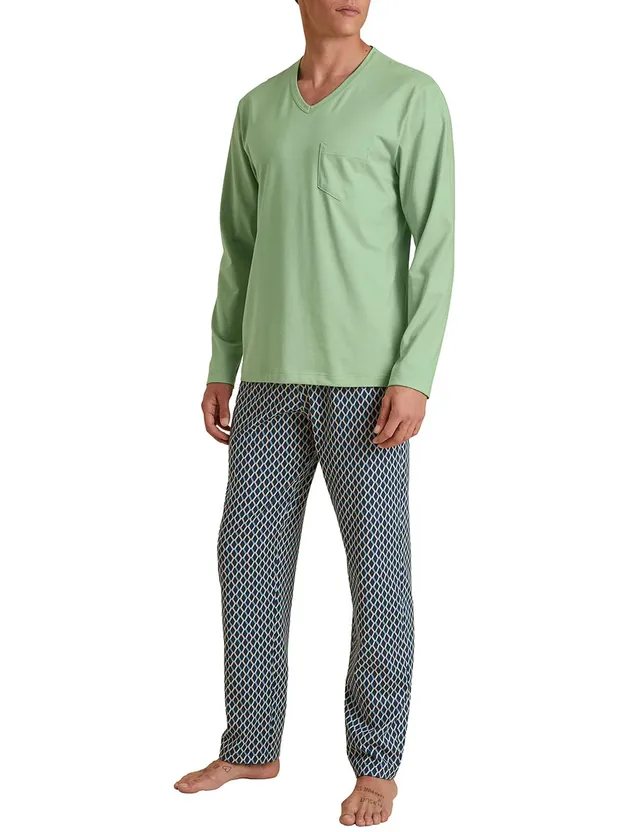 calida-relax-imprint-pyjamaset-herren-nachtanzug-baumwolle image 1