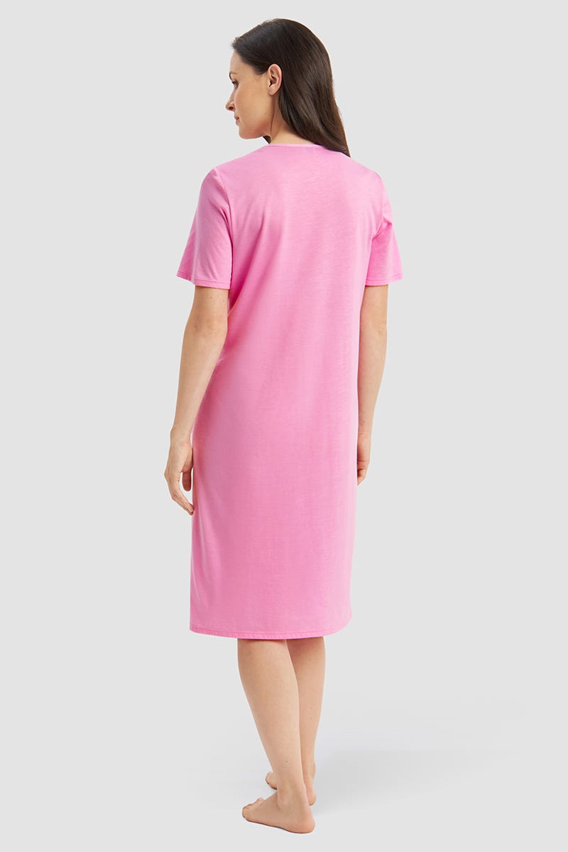 r-sch-be-happy-nachthemd-knielang-rosa-v-ausschnitt-spitze image 3