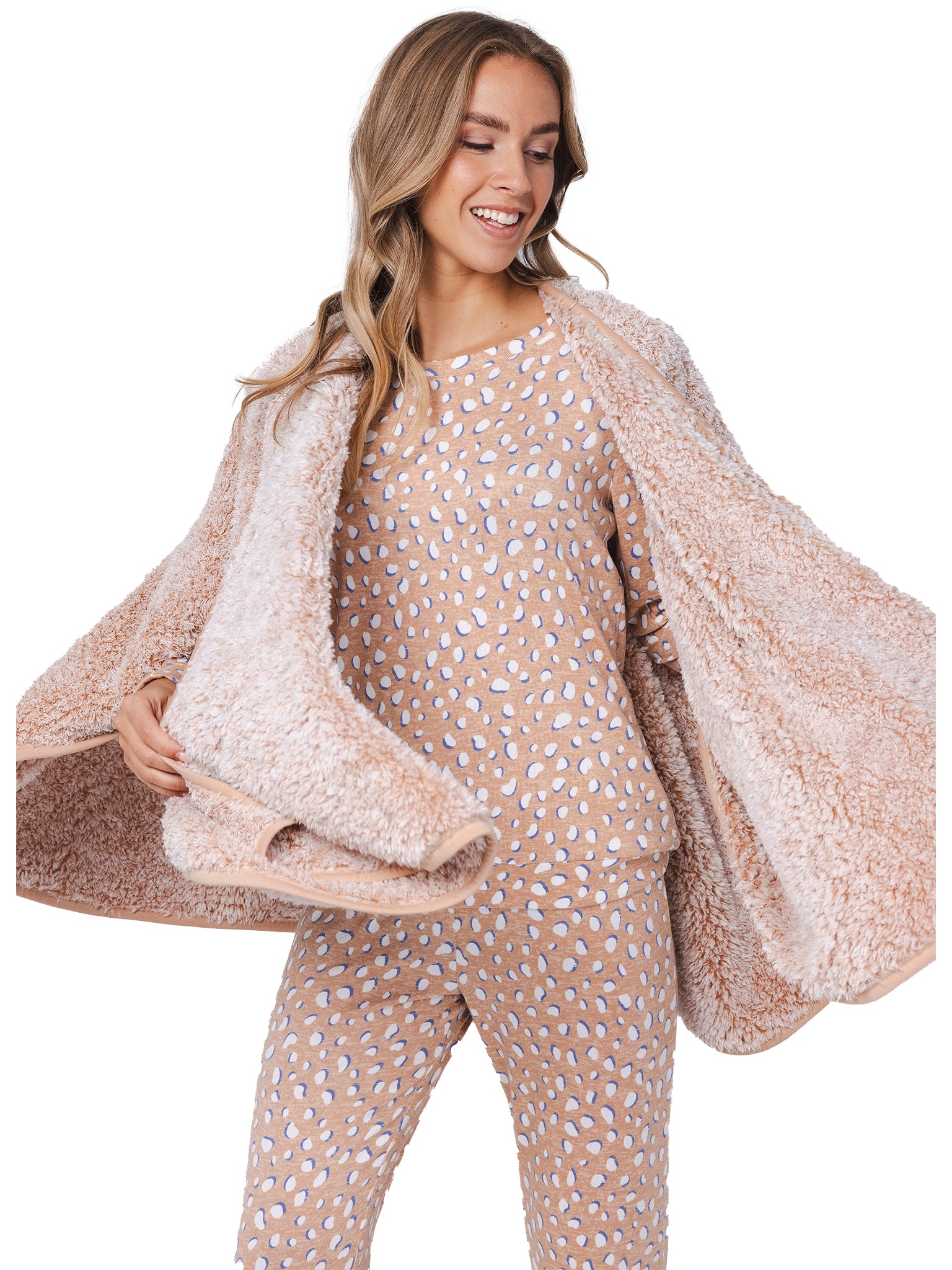 rebelle-cosy-frost-pyjama-beige-warmer-fleece-schlafanzug image 6