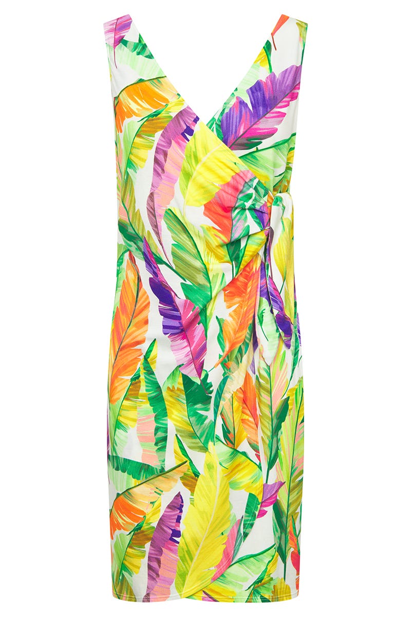 r-sch-be-happy-strandkleid-knielang-gr-n-v-ausschnitt image 2