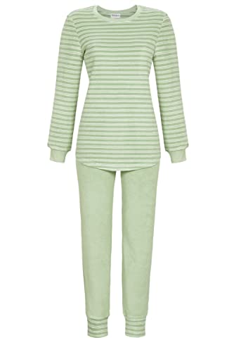 ringella-damen-schlafanzug-stretchfrottee-geringelt-warm image 3