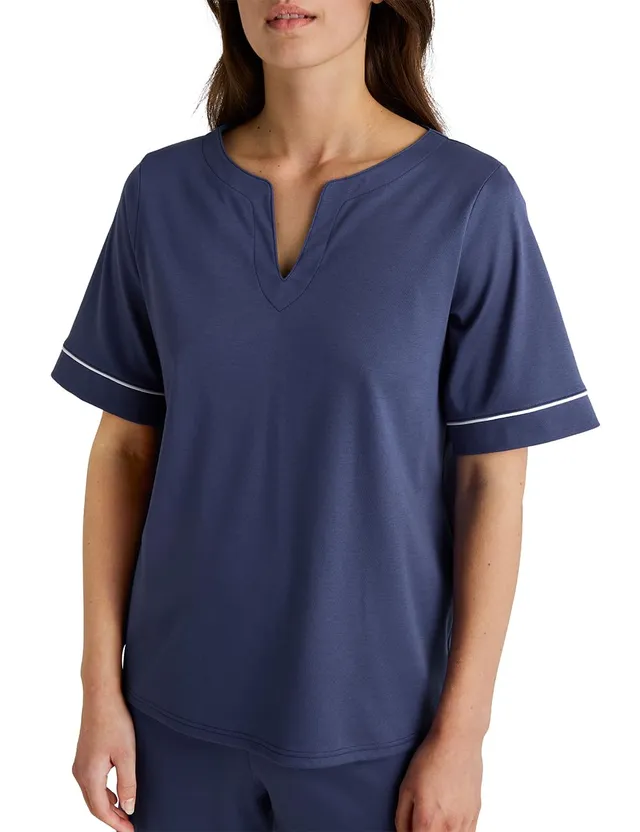 calida-favourites-t-shirt-damen-1er-pack-48-50-baumwolle-blau image 1