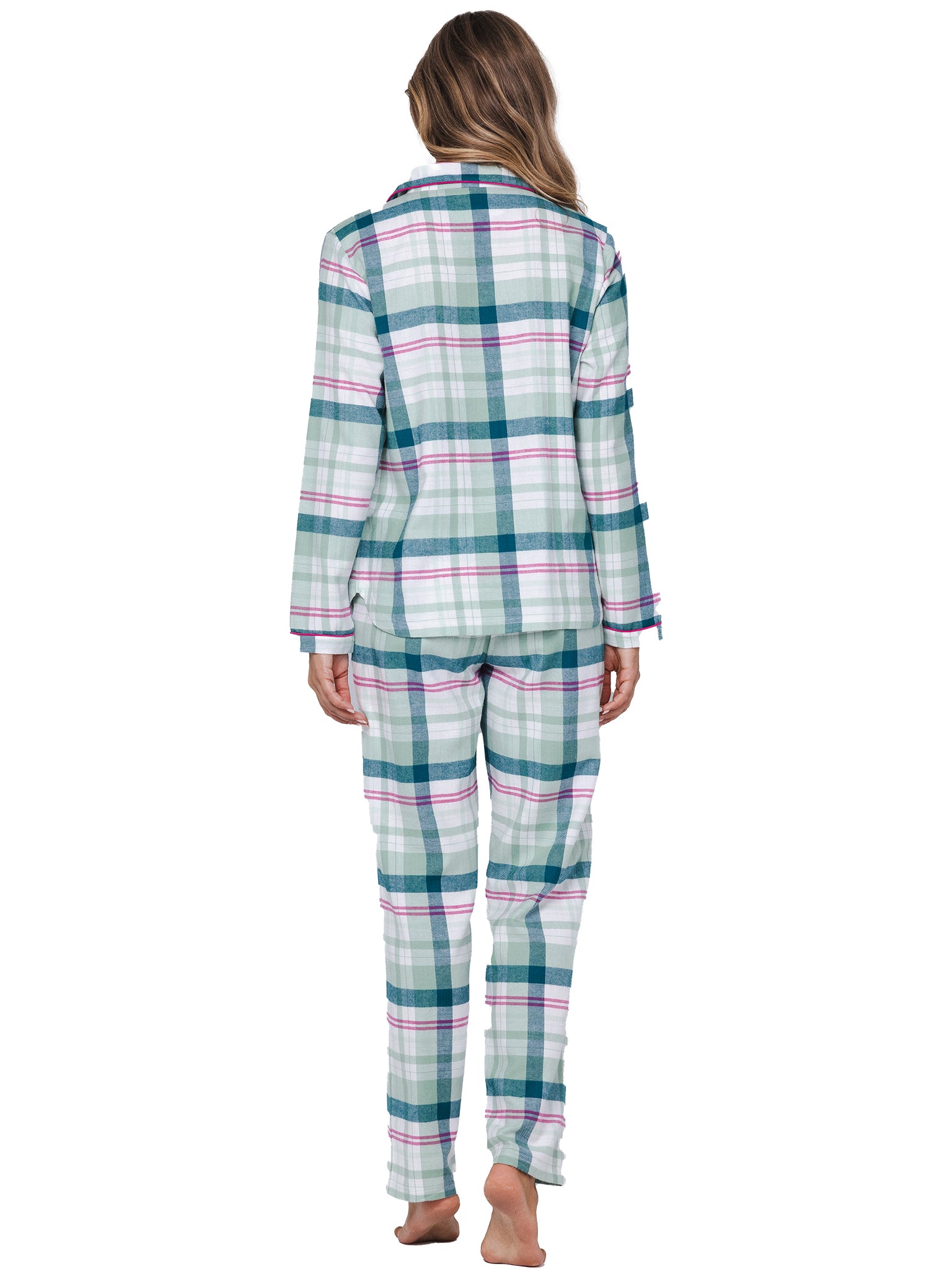 pastunette-flannel-check-pyjama-gr-n-kariert-flanell image 4
