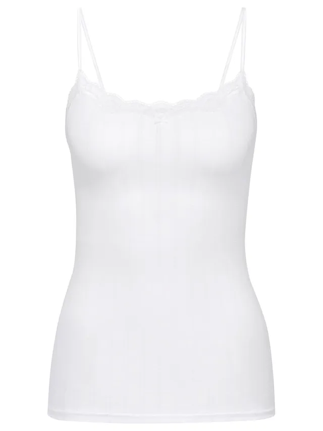 calida-etude-toujours-spaghetti-top-damen-top-schwarz-nadelstreifen image 1