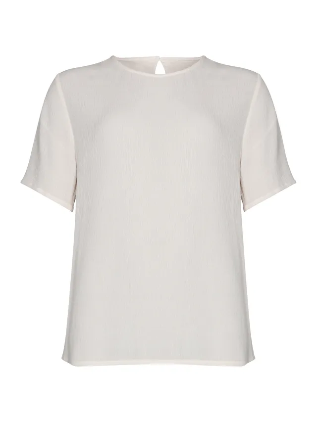 pastunette-beach-basic-top-cremewei-viskose-kurzarm image 1