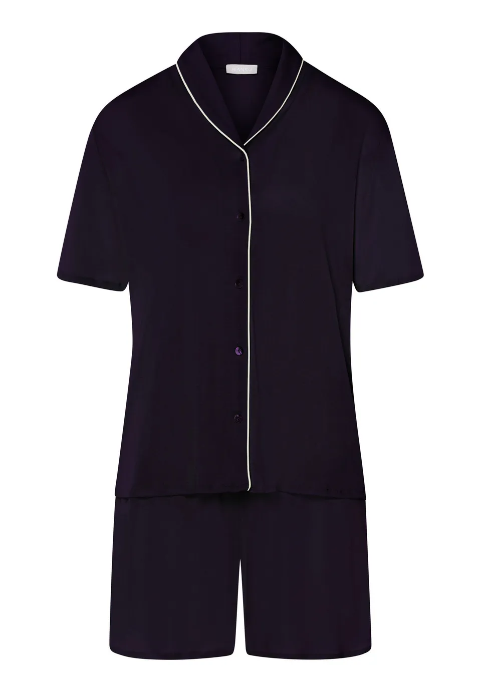 hanro-natural-comfort-pyjama-077977-deep-navy-tencel-damen image 1