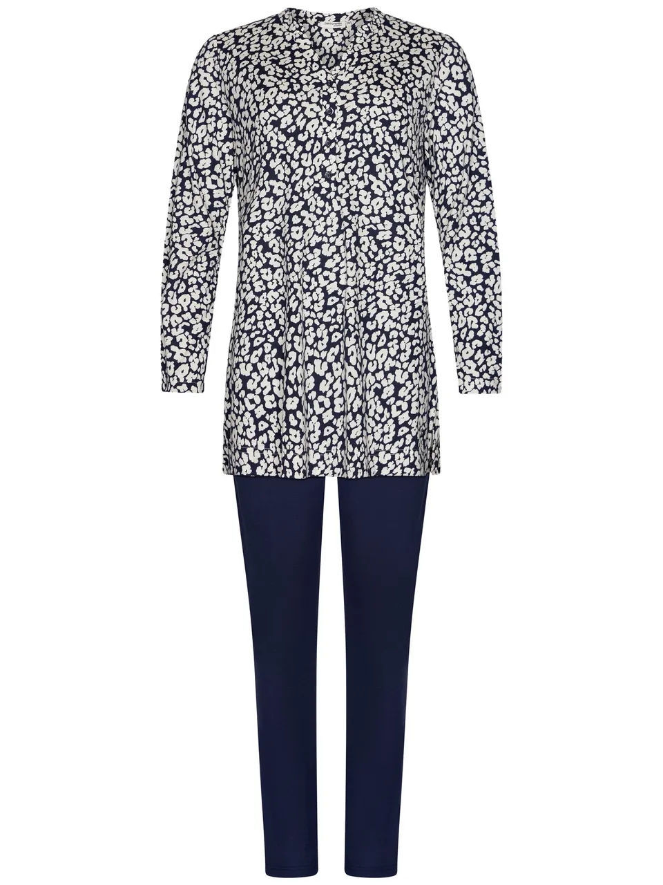 pastunette-premium-grace-pyjama-blau-animalprint image 1