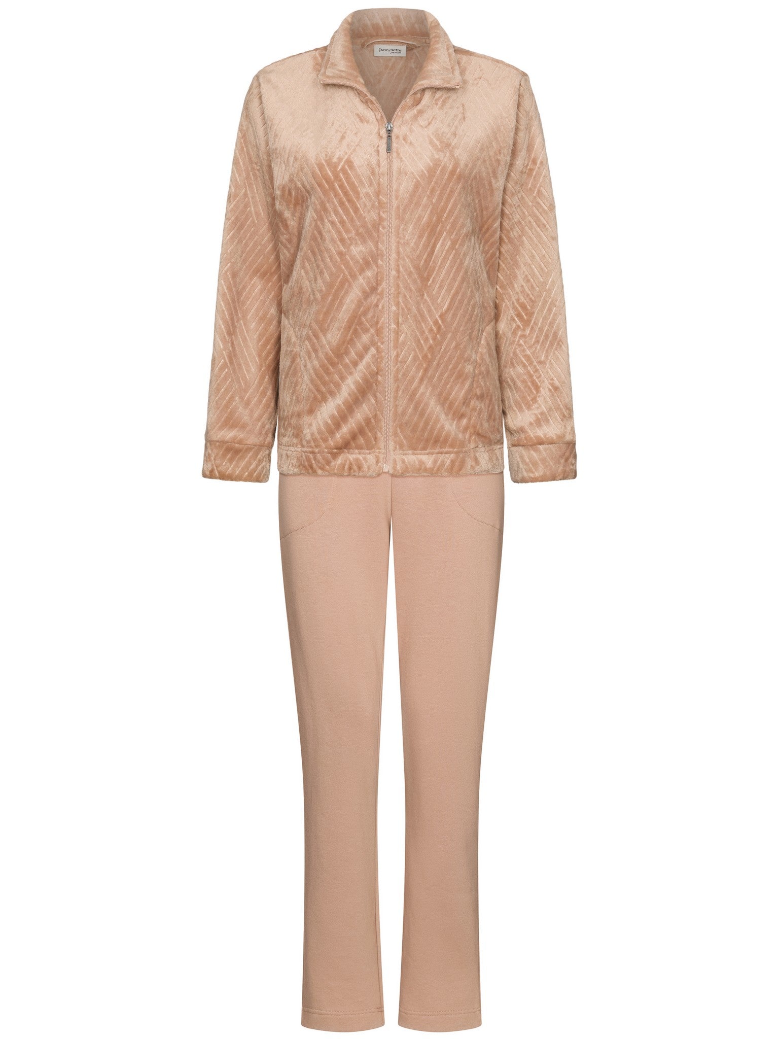 pastunette-premium-couture-hausanzug-beige-fleece image 1