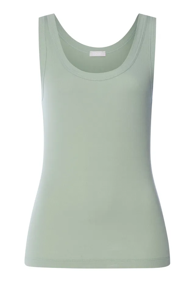 hanro-sleep-lounge-tank-top-top-seafoam-baumwolle image 1