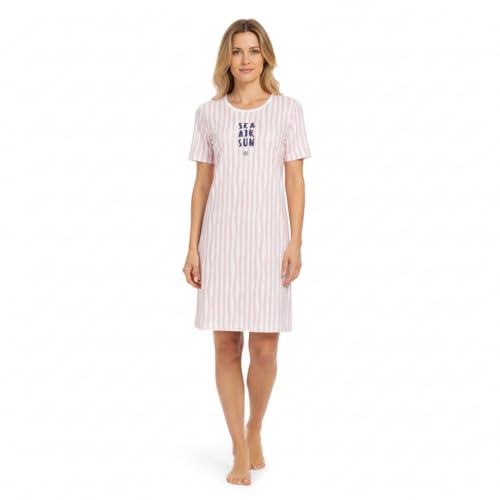 ringella-women-men-sleepshirt-streifen-rosa-nachthemd-90cm image 7