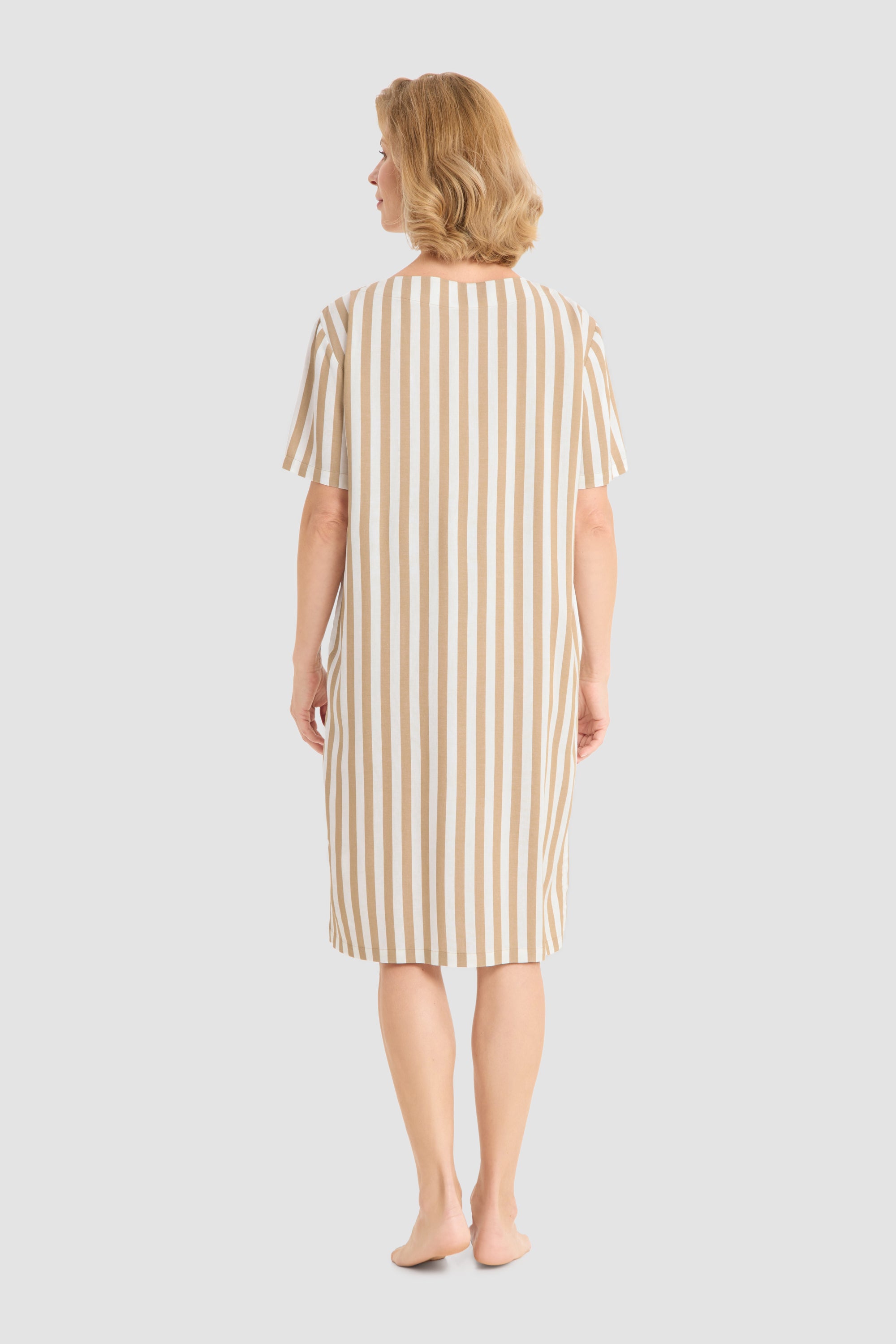 r-sch-be-happy-freizeitkleid-midi-streifen-braun-mit-taschen image 3