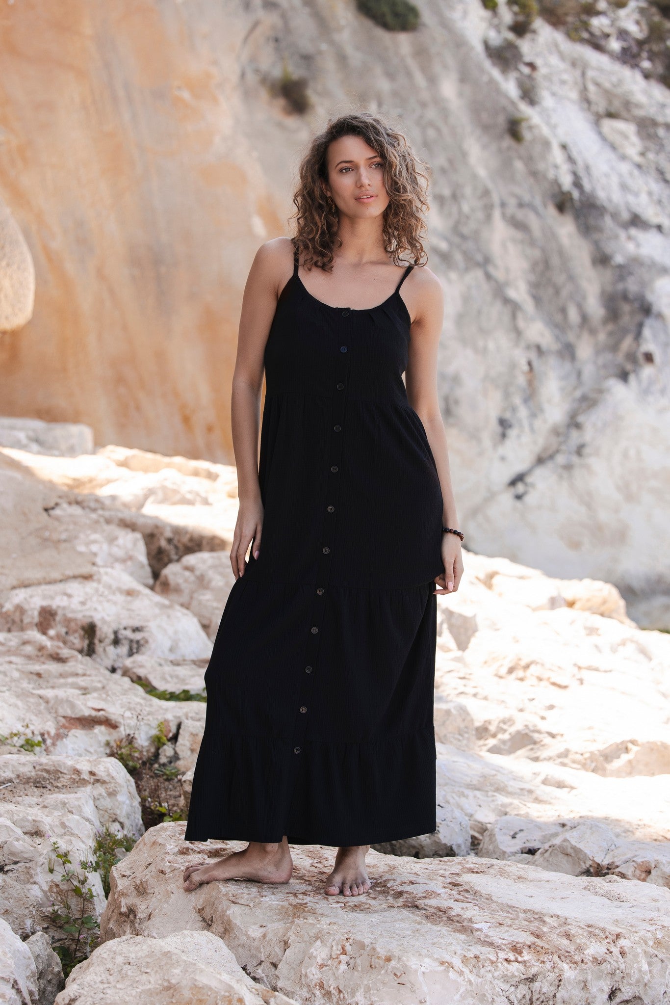 pastunette-noir-safari-kleid-schwarz-durchkn-pf-sommerkleid image 2