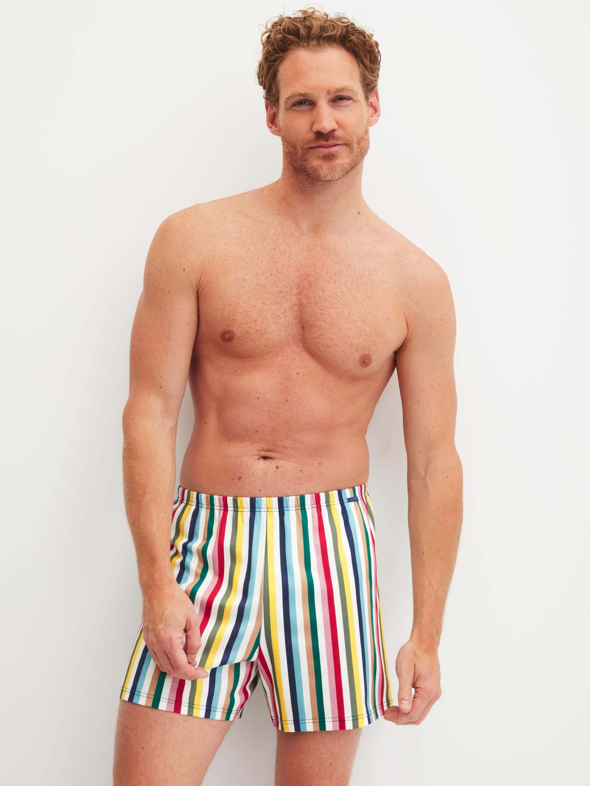calida-prints-boxershorts-herren-cream-gold-baumwolle image 3