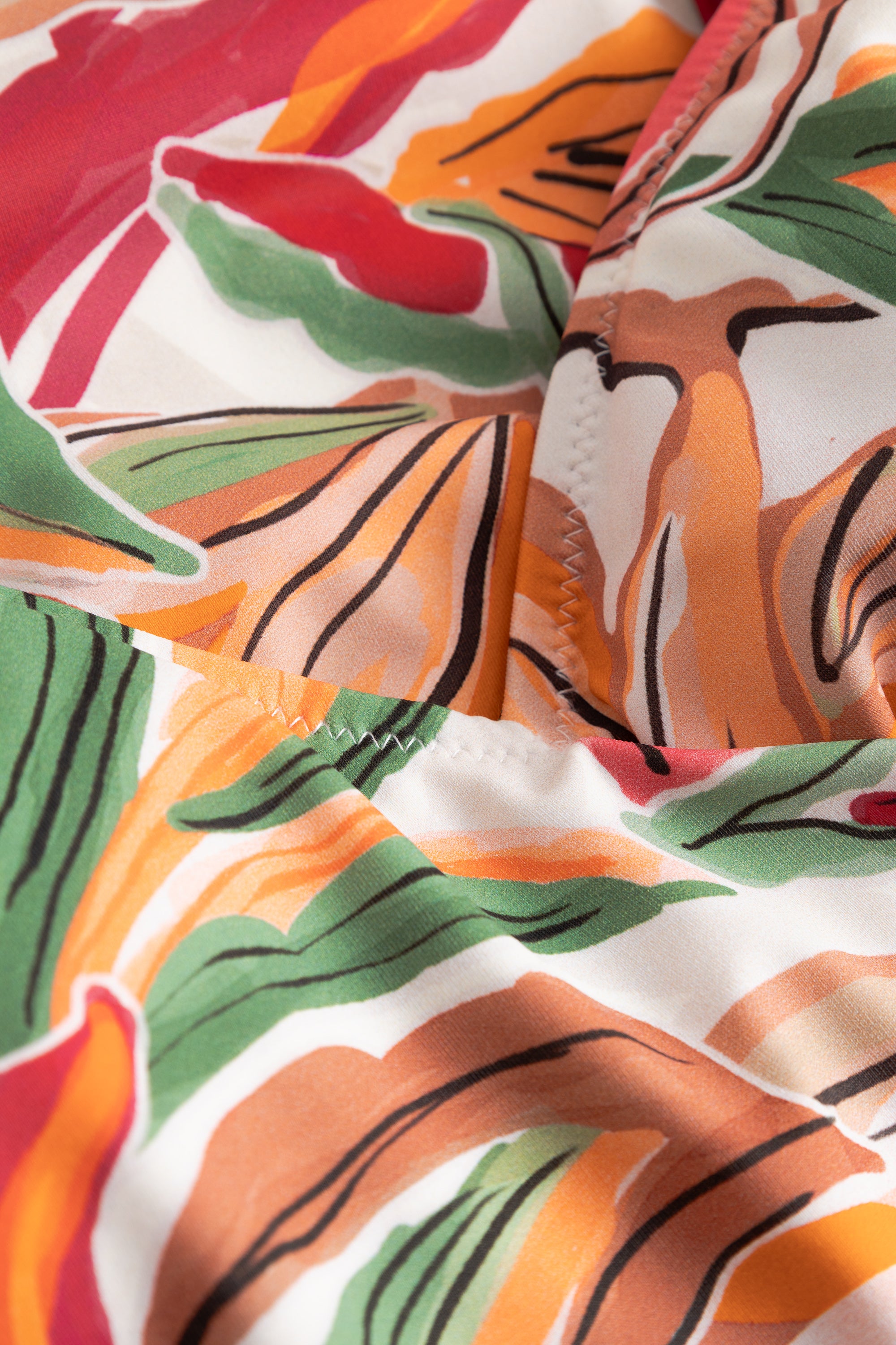 r-sch-be-happy-badeanzug-bl-tterdruck-damen-orange image 4