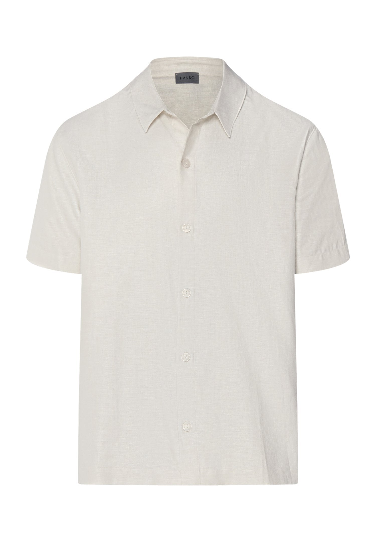 hanro-urban-casuals-s-slv-shirt-kurzarmhemd-sandy-leinen image 1