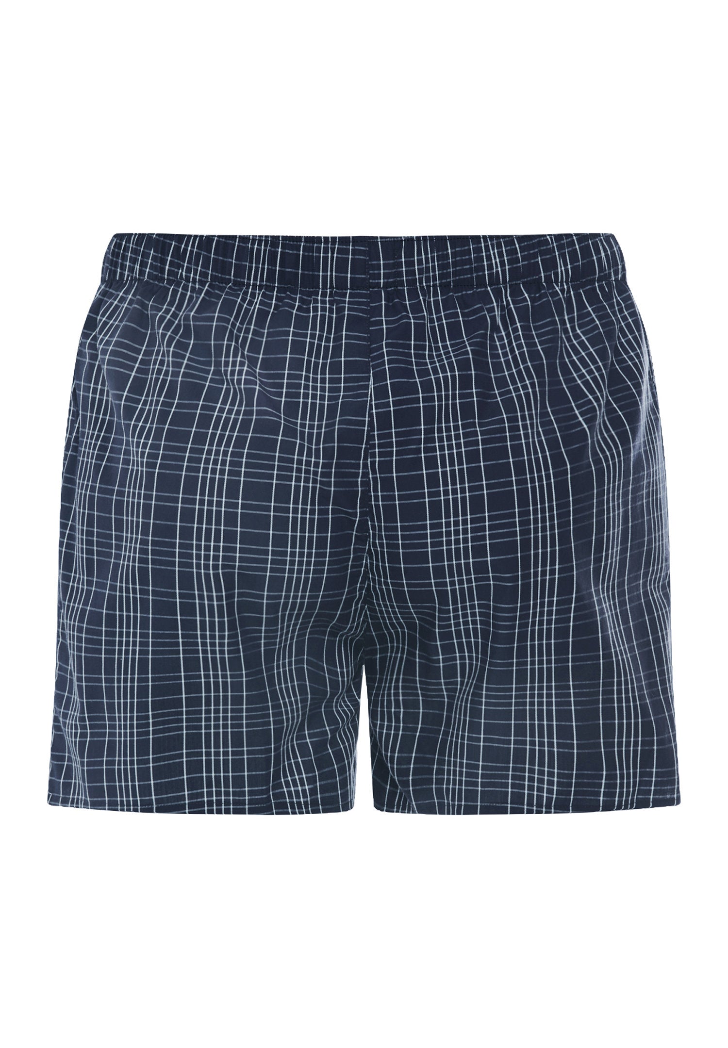 hanro-fancy-woven-boxer-boxershorts-kariert-blau-baumwolle image 3