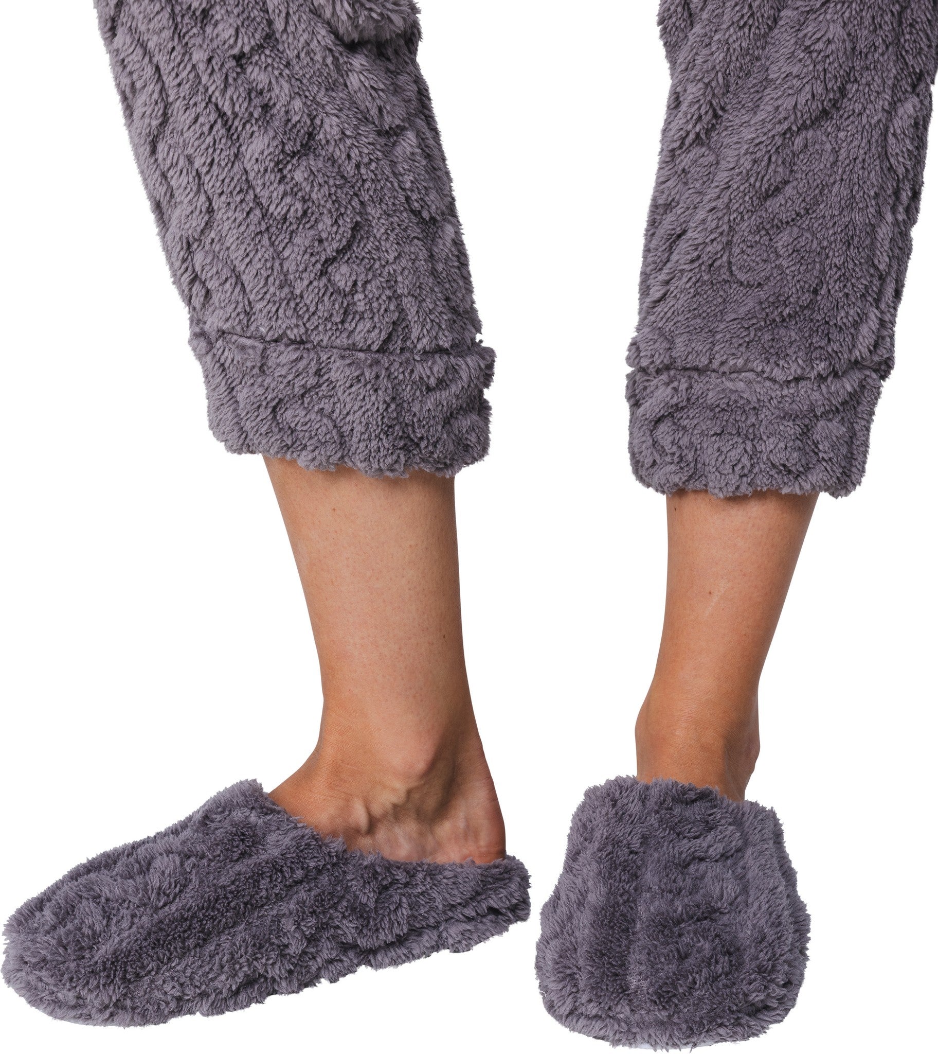 myrebelle-grey-harmony-hausschuhe-grau-fluffy-fleece image 2