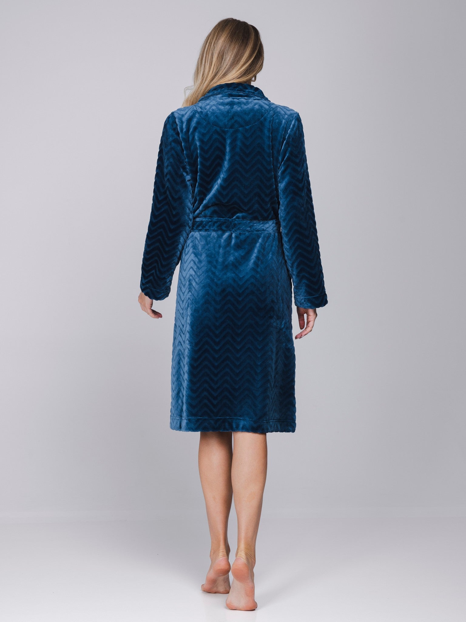 pastunette-nordic-bloom-bademantel-blau-flannel-fleece image 3