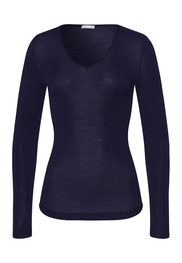 hanro-woolen-silk-l-slv-shirt-071418-langarmshirt-nachtblau-wolle-seide image 1