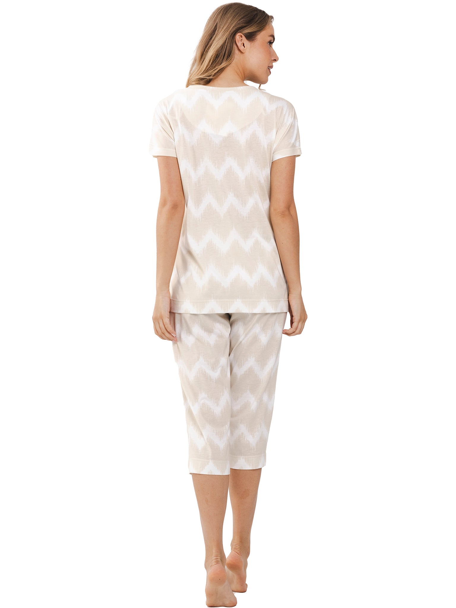 pastunette-premium-sketchy-waves-pyjama-beige-baumwolle-modal image 4