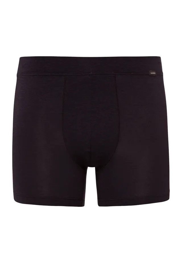 hanro-natural-function-boxer-short-lang-deep-black-tencel image 1