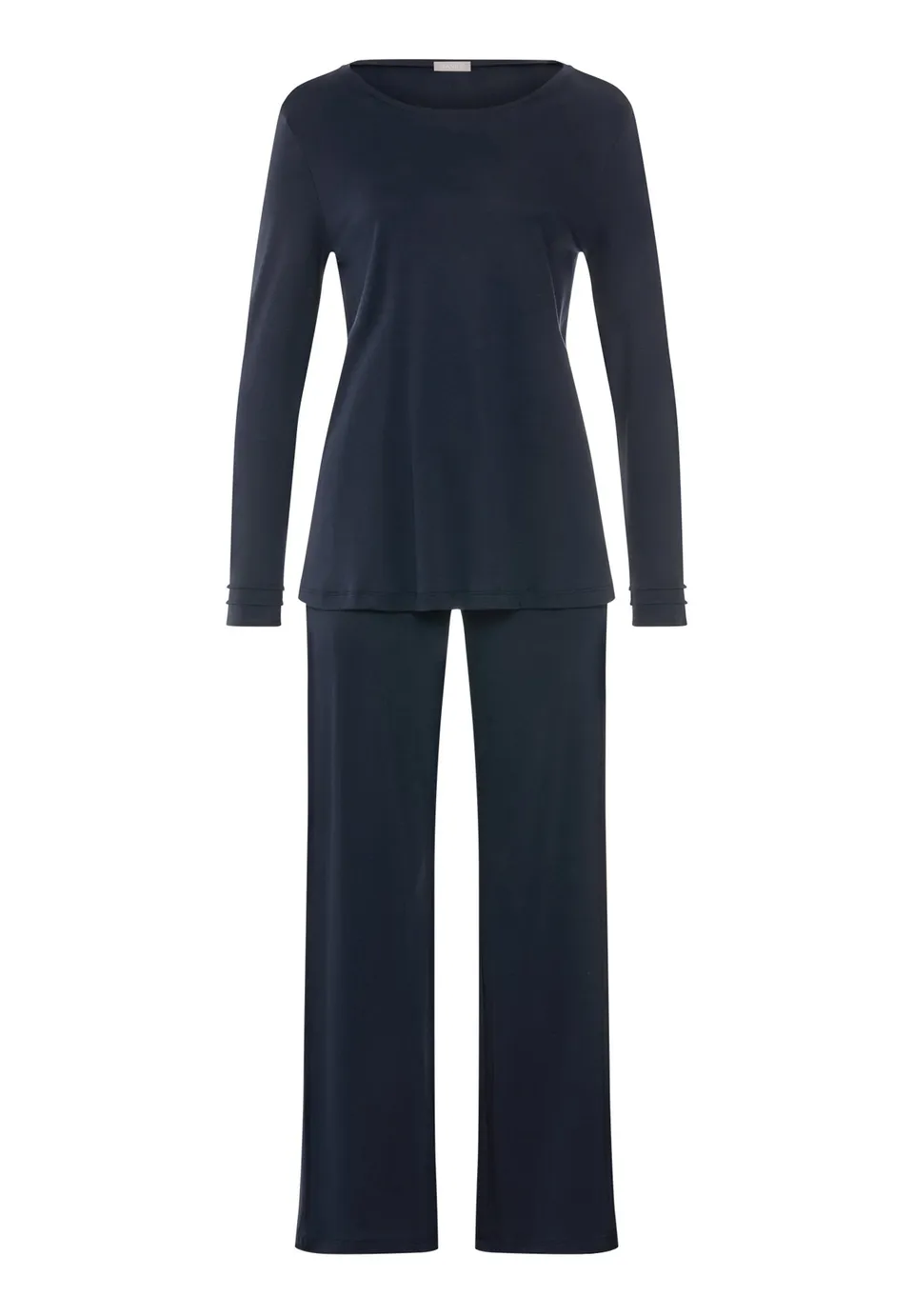 hanro-pilar-l-slv-pajama-pyjama-deep-navy-baumwolle image 1
