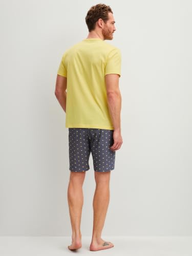 calida-relax-imprint-kurz-pyjama-herren-gr-50-baumwolle image 8